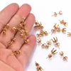 50pcs/Lot Stainless Steel 3-8mm Stud Earring Hooks Settings Base Hoops For DIY Jewelry Making Findings Not Easy Fade 1