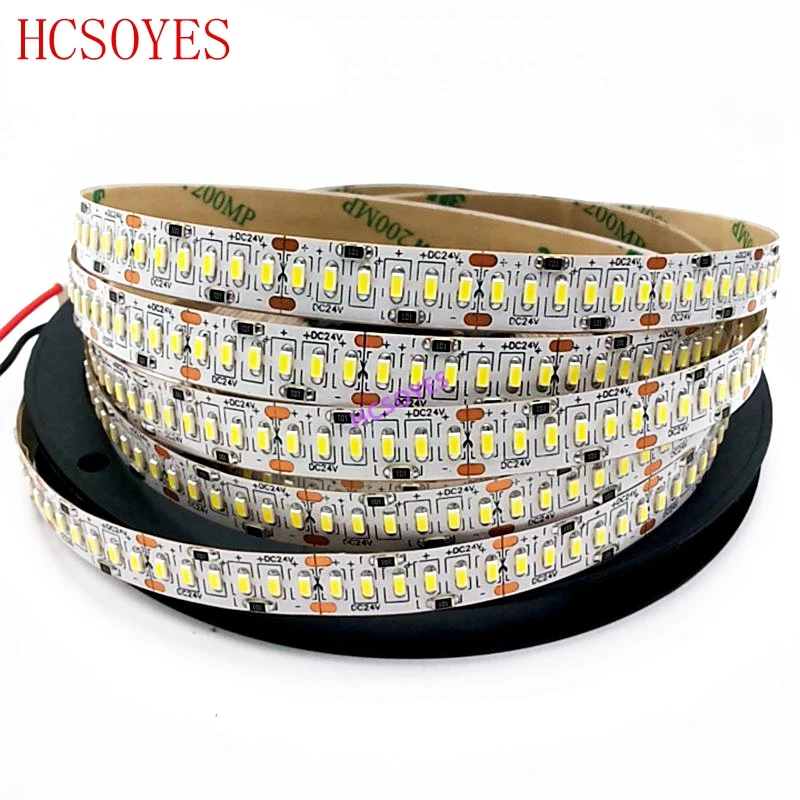 (5 м/рулоны) DC24V 3014 SMD 240 светодиодный s/m высокой яркости ip20 не водонепроницаемый