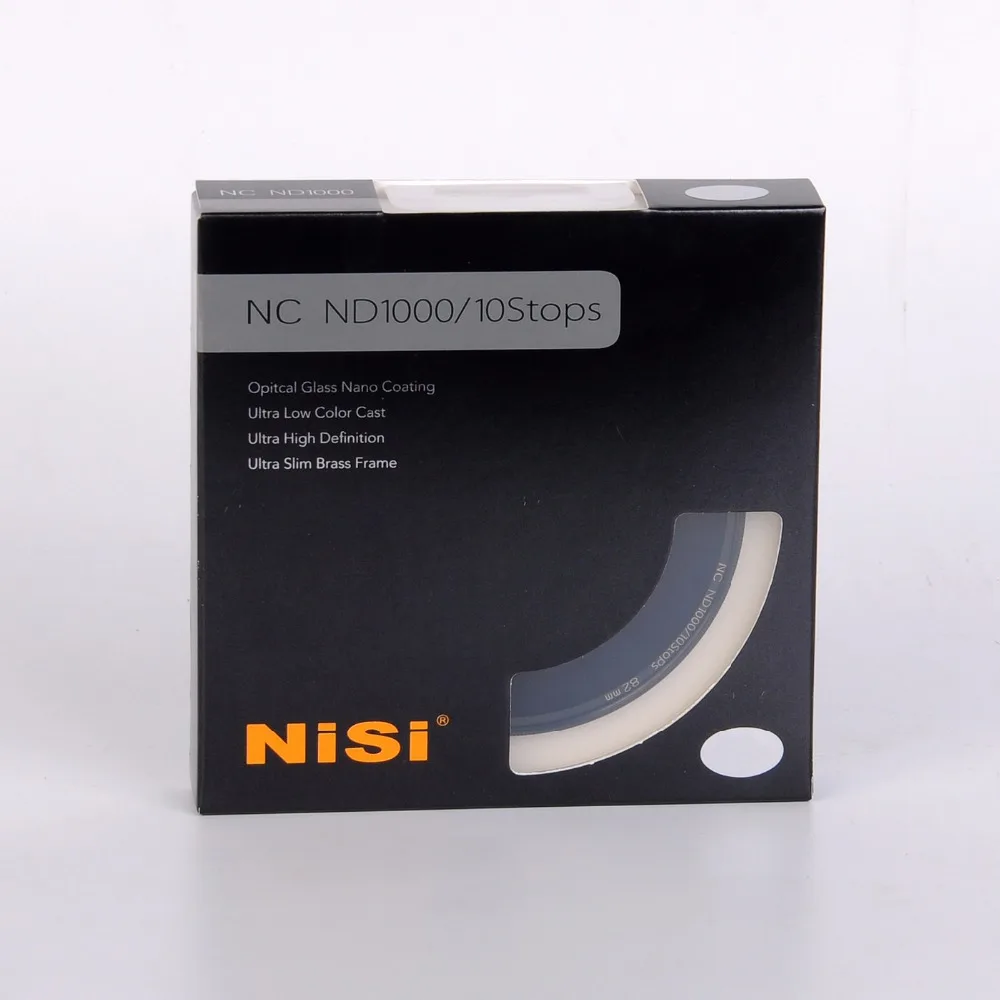 Фильтр для объектива NISI 46/52/55/58/62/67/72/77/82 мм ND1000 ND 3 0 10 стоп нейтральная плотность 46 52