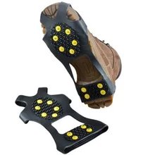 1Pair 10Stud S M L Non Slip Snow Shoe Spikes Winter Anti Slip Ice Grips Cleats Crampons Climbing Outdoor Shoes Cover Crampons 1Pair 10Stud S M L Non Slip Snow Shoe Spikes Winter Anti Slip Ice Grips Cleats Crampons Climbing Outdoor Shoes Cover Crampons