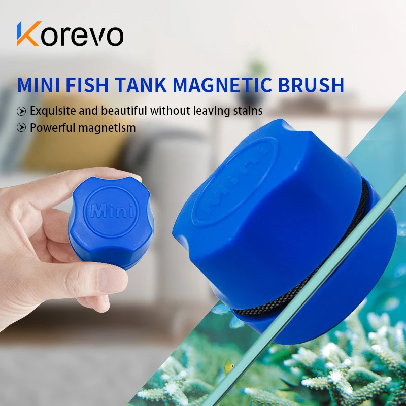 Fish Tank Magnetic Brush Aquarium Double-Sided Cleaning Moss Removal Glass Suspension Scraper Cleaner Scrubber |