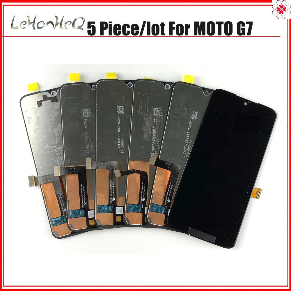 US $132.88 5 piecelot G7 LCD For Moto G7 Lcd Display Touch Screen Digiziter Assembly For Motorola MOTO G7 Display