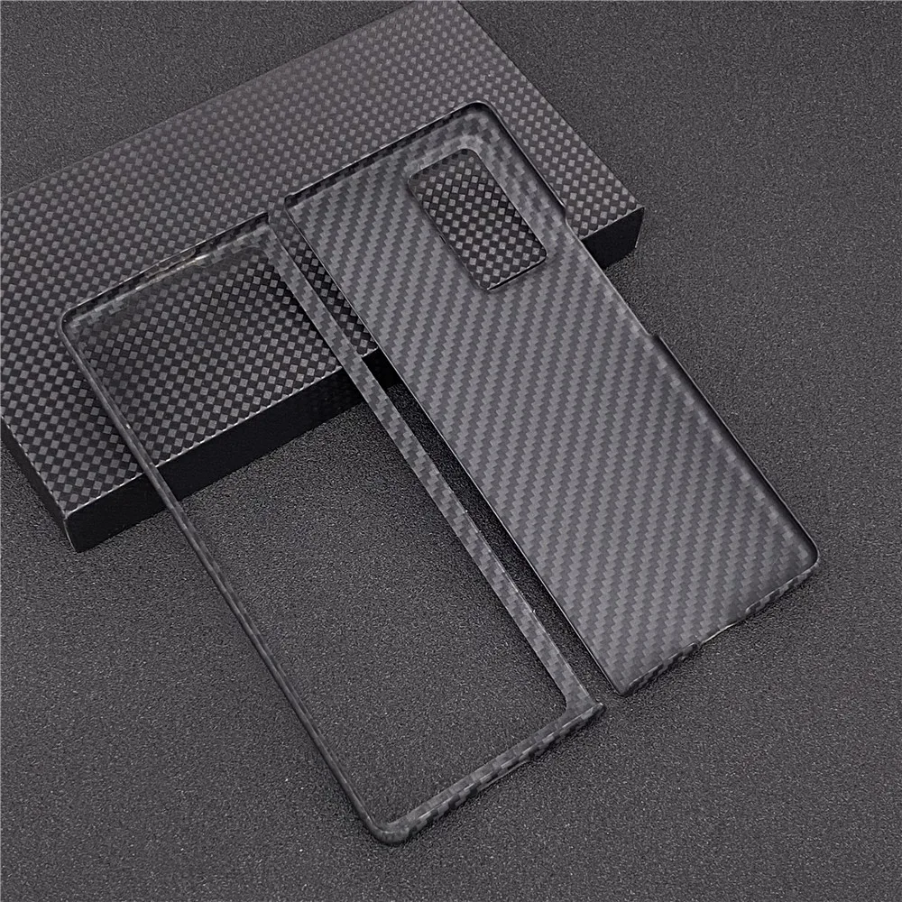 Pure Carbon Fiber Phone Cover for Samsung Galaxy Z Fold 2 Carbon Fiber Case Z Fold 2 5G SM F916B SM F916N Hard Cover Case