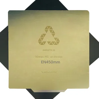 

ENERGETIC New 450x450mm/17.7" Spring Steel PEI Print Bed Removal Build Plate with Magnetic Sticker for CR-10 MAX 3D Printer