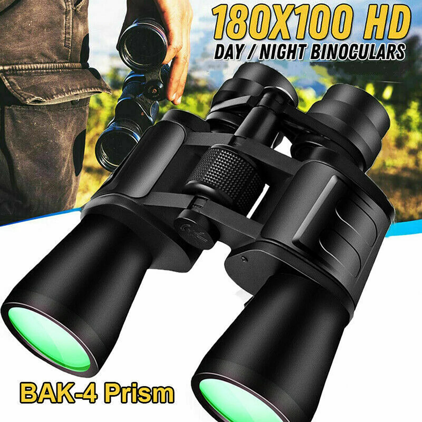 20x50 High Power Binoculars Day/Night Optics Hunting Camping Waterproof Binocular Bird Watching Sports Scope