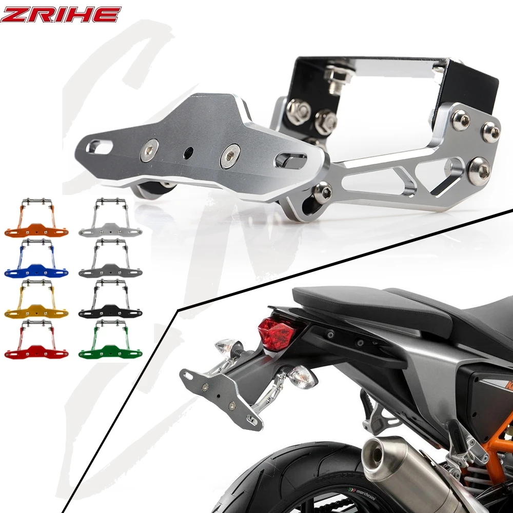 

Universal CNC Aluminum Motorcycle Rear License Plate Mount Holder FOR Honda Kawasaki Z750 Z800 YAMAHA MT07 MT09 MT10 R1 R3 FZ6