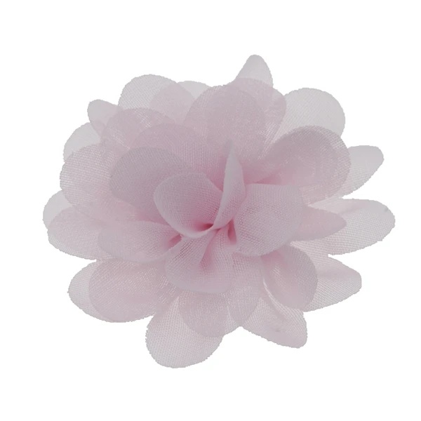 pink 5 см Детские Мини DIY Цветы Дети Бутик шифон цветы без повязки на голову без зажимов Свадебные Девушки аксессуары для волос 20 шт./лот - Цвет: pink