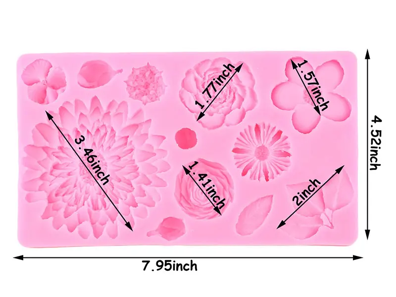 Цветок границы силиконовые формы кекс «сделай сам» Топпер помадка плесень свадебный торт украшения инструменты Конфеты глина шоколадные формы для мастики