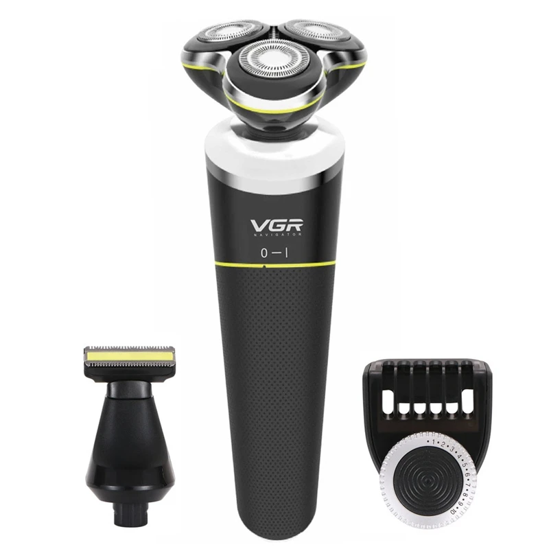VGR V-308 электробритва 4D плавающая бритва USB Перезаряжаемый многофункциональный триммер для бороды