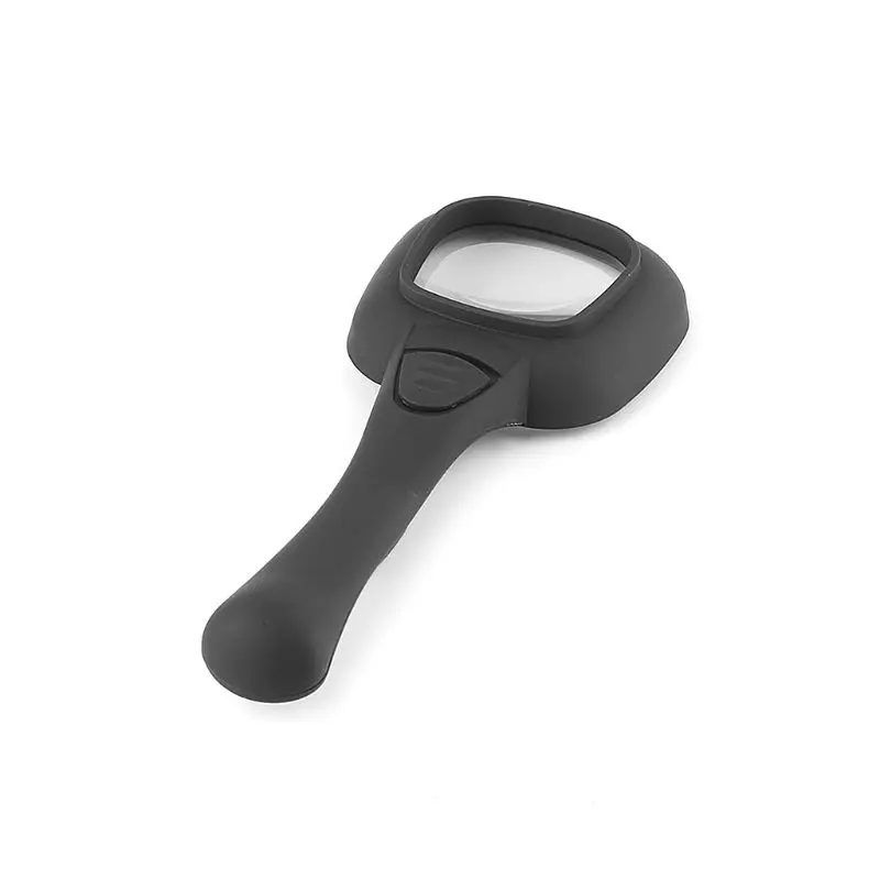 3X Handheld Magnifier 5 LED Light Reading Magnifying Glass Ultraviolet Lamp Currency Detector