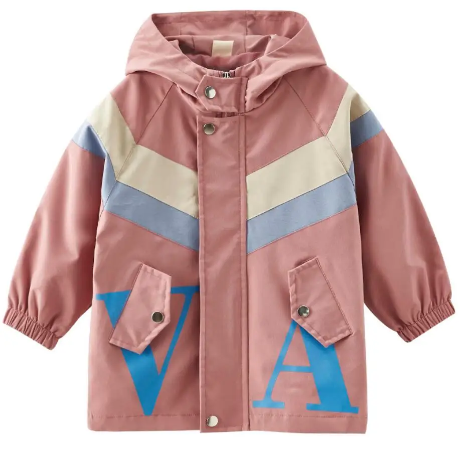

Fashion Khaki Jacket For Girls Kids Single Jacket Spring Autumn Children's Jackets Coat Girls Clothes HW2431