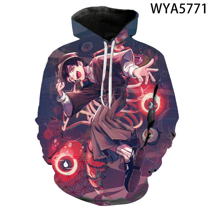 

Fashion Men Women Children Sweatshirts Toilet-Bound Hanako-kun 3D Printed Boy Girl Kids Hoodies Pullover Long Sleeve Cool Tops