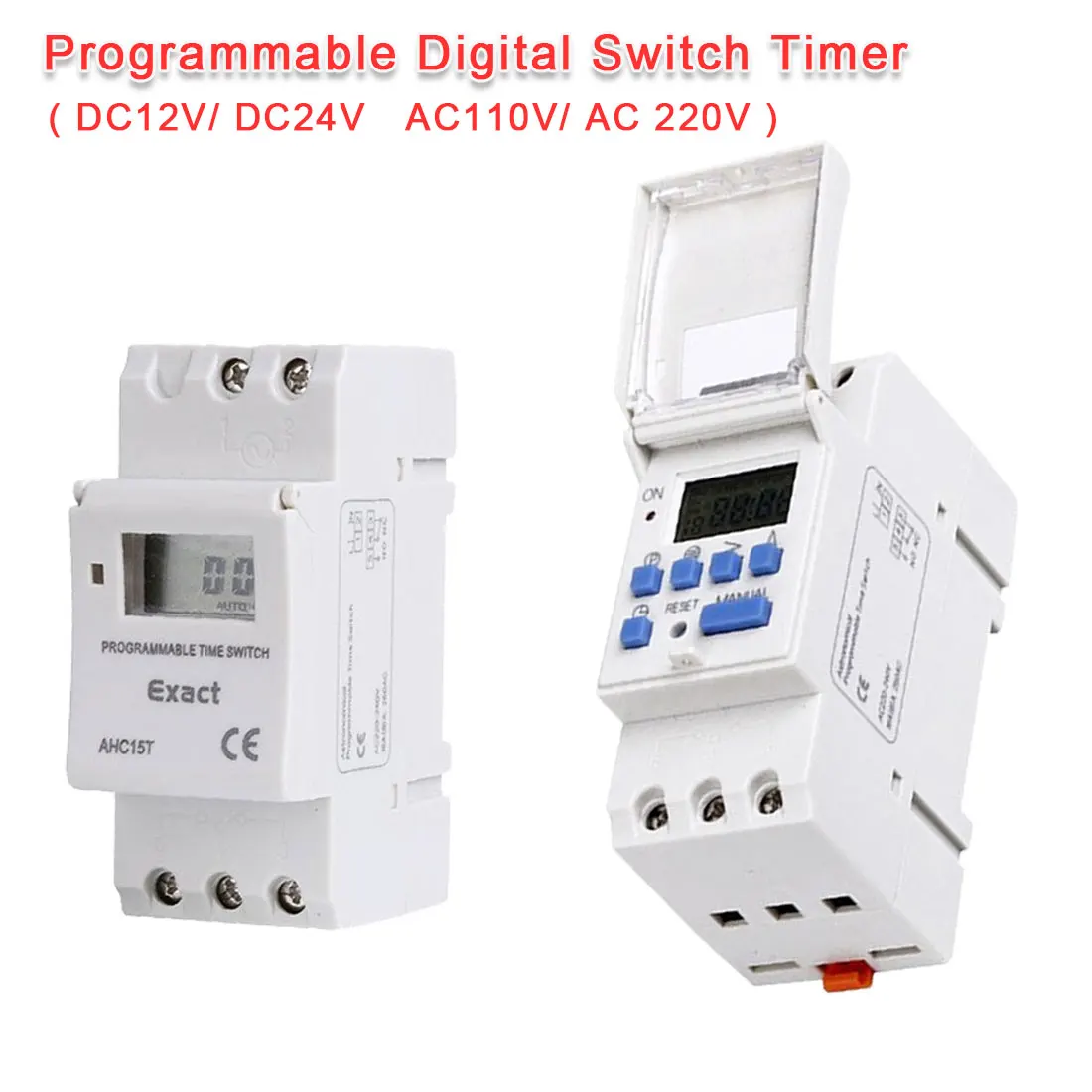 Programmable Digital Industrial Time Switch Relay Timer Control 7 Day