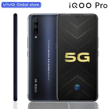 Original vivo iQOO Pro 5G Mobile Phone Snapdragon855 Plus 4500mAh 44W 6.41" Screen 48MP Camera 12GB 128GB Celular Cell phone