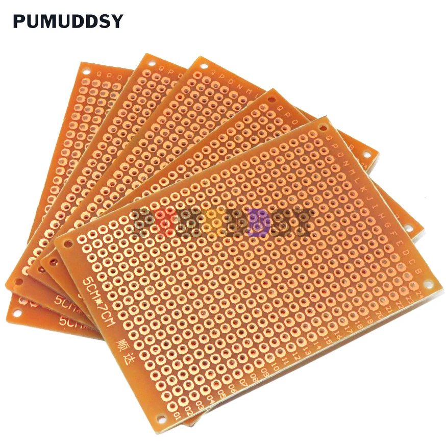 DIY Prototype Paper PCB Universal Experiment Circuit Board 7x9 5PCS/Lot prototype pcb board