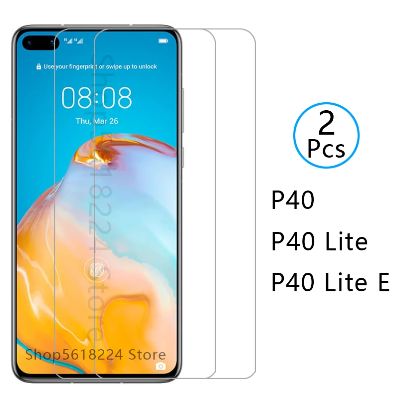 Чехол для huawei p40 lite e чехол из закаленного стекла huaweip40 p 40 light p40lite экрана защитная