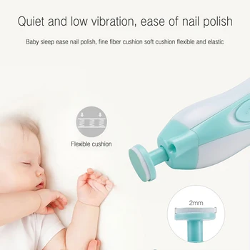 

Electric Nail Trimmer For Newborn Baby Portable Newborn Nail Care Set Infant Kids Manicure Set Manicure Safe Quiet Nail Trimmer