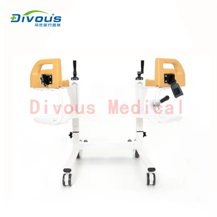 Diasbled Patient Transfer Lift Wheelchair With Toilet Commode Adjustable Bath Chair 3