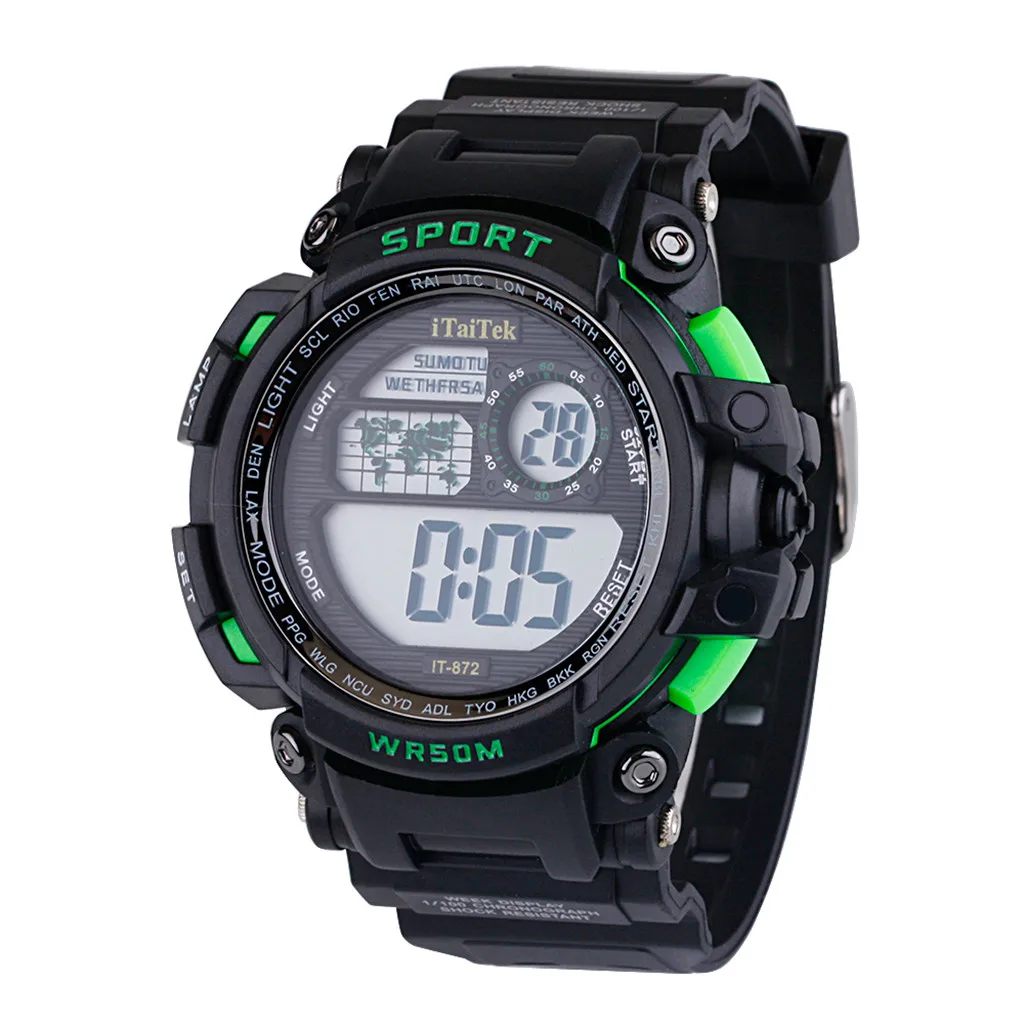 Multi Function Luminous kids watches 30M Deep Waterproof Sports Watch Fashion Electronic Watch relogio feminino esportivo