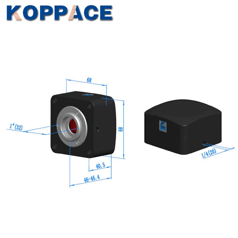  KOPPACE USB3.0 2 million pixels125 Frame preview speedIndustrial Microscope camera Support Image an