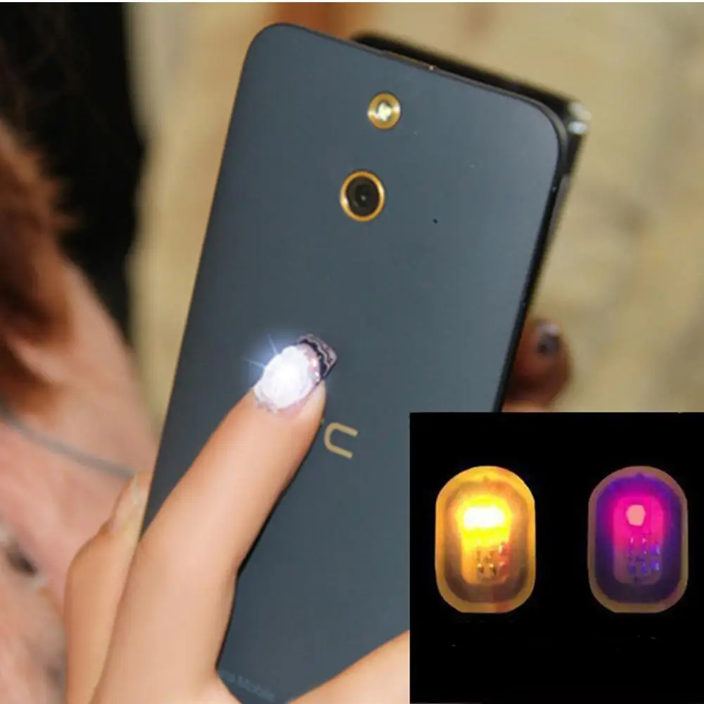 

Nail Art Stickers Yfashion NFC DIY Tips Phone LED Light Flash Party Decor Nail Tips