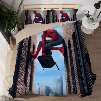 

Marvel Spider-Man Bedding set for Kids Bedroom Single Size Quilt Duvet Covers Twin Bedspread Queen Coverlets Boy's Bed King Full