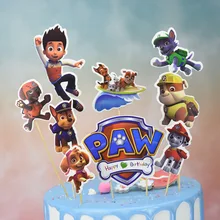 Paw Patrol украшение для дня рождения, Щенячий патруль, торт, открытка, фруктовый плагин, товары для дня рождения, Paw Patrol, игрушки для детей