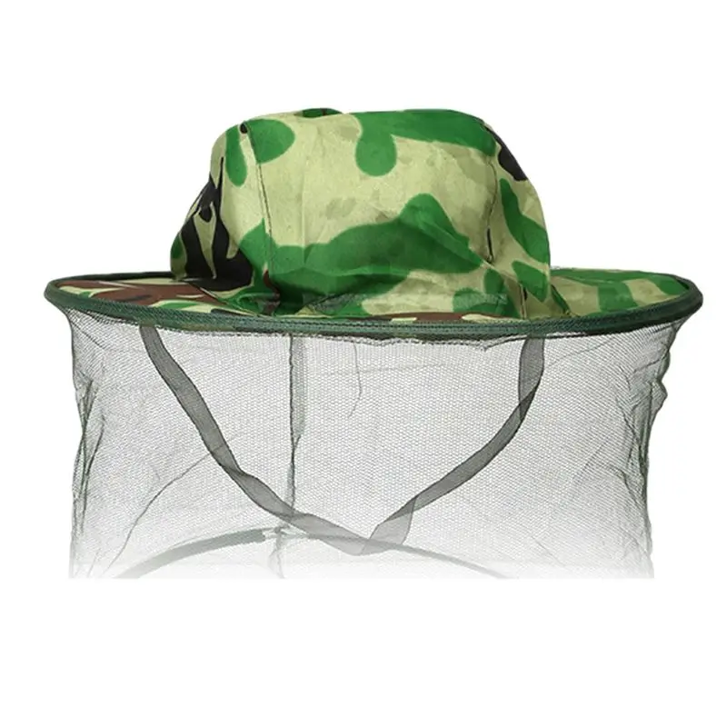 Outdoor Wide-brimmed Camouflage Mosquito Cap Jungle Dedicated 360 Degree Half Surrounded Fisherman Hat Visor PXPF