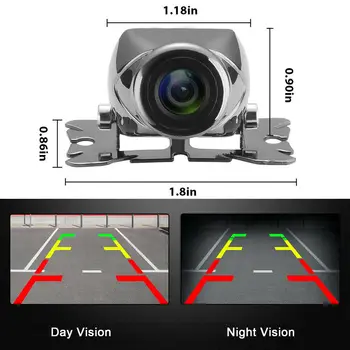 

170° Car Camera Front Rear View Waterproof Cams Chrome DC 12V CCD Mini