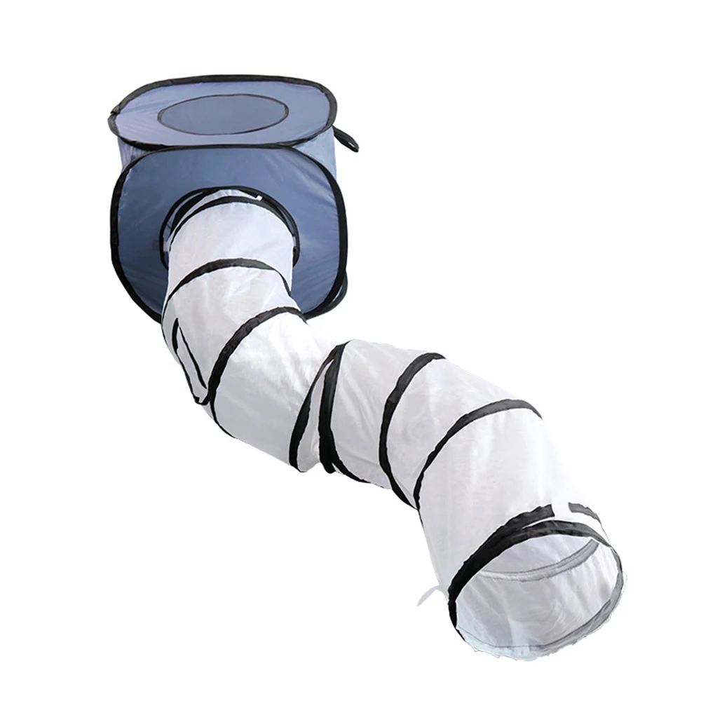 

2019 NEW Design Tent S-type Foldable Pet Cat Tunnel Indoor Outdoor Pet Cat Training Toy For Cat Rabbit Animal Play Tunnel Tube