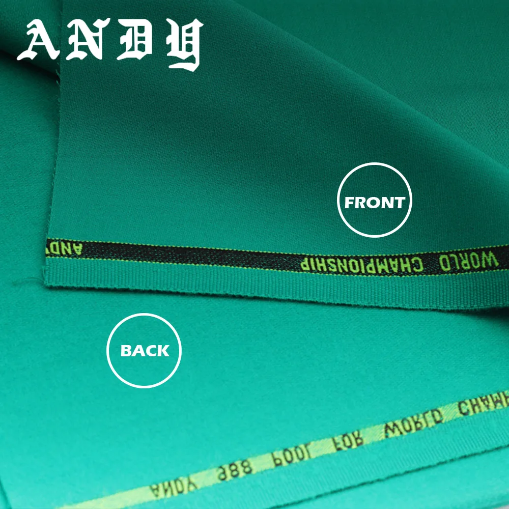 ANDY 988 당구 큐 테이블 천, 2780mm 길이 1500mm 너비, 블루 그린 그레이, 3 색 내구성, 당구 액세서리 2019