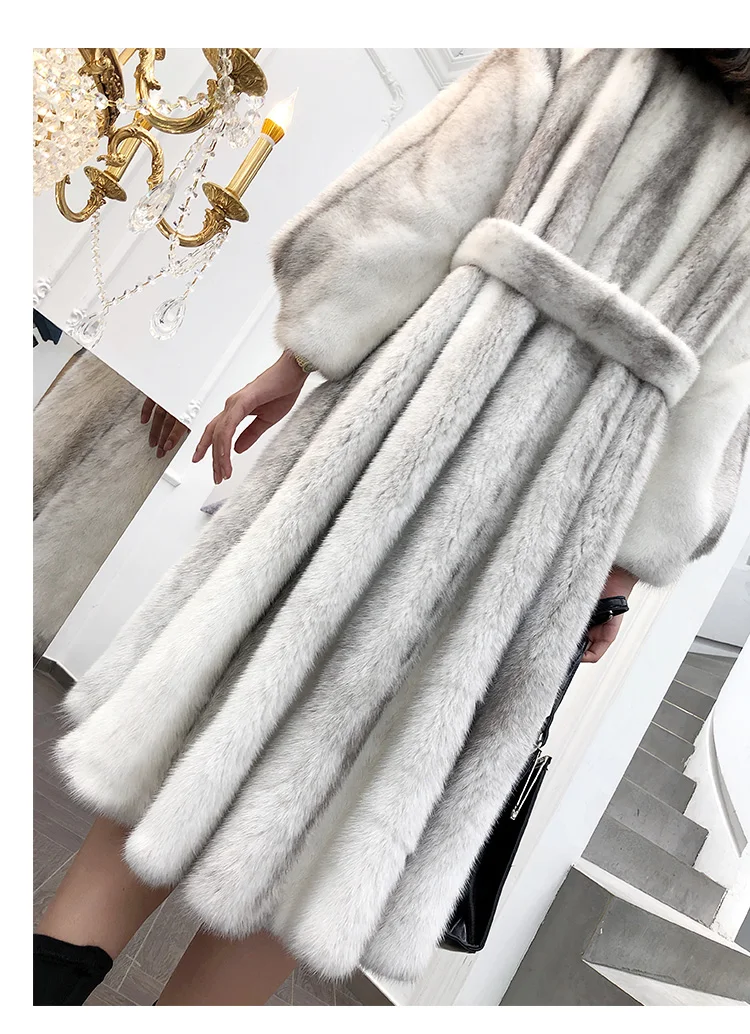mink coat real natural fur coat long coat women coat winter coat real mink fur coat