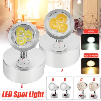 

12V 24V 3W Universal Car Roof Led Reading Light 360 Degrees Rotating Spotlight For RV Yacht Car Interior Reading Lamp