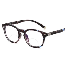 Reading Glasses Bifocal Reader Plastic Retro Round Style for Men and Women+1.0+1.5+2.0