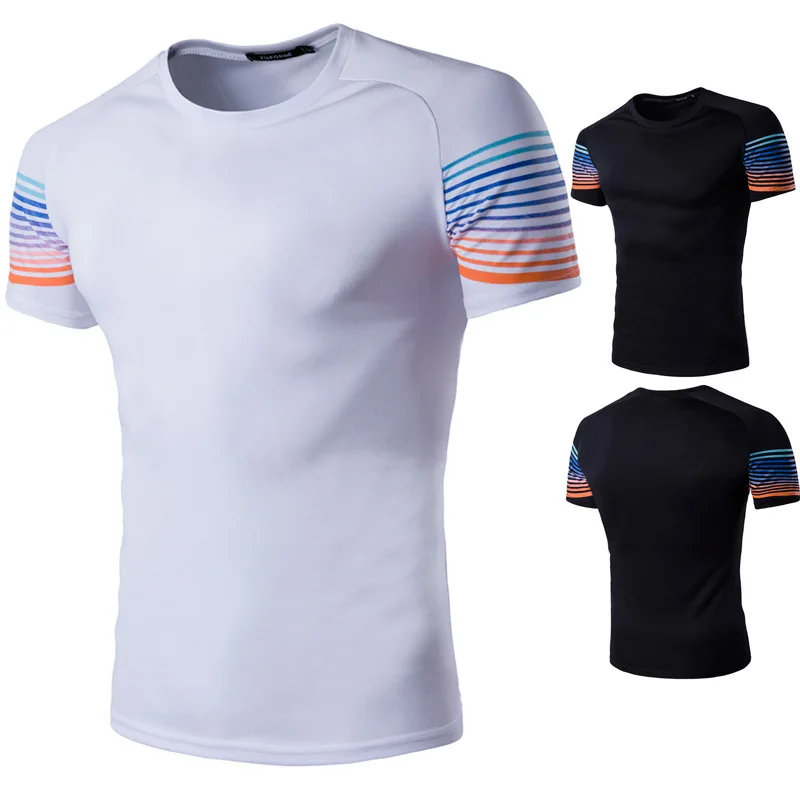 

Hot Selling Special Offer Men Digital Printing Quick Drying Clothes Short-sleeved Sports T-shirt