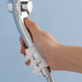 

2pcs Modern Wall Mounted Sprinkler Support Free Punching TPR Bathroom Adjustable Angle Shower Head Holder Suction Cup Household