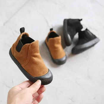 

Girls snow boots new children's non-slip boys shoes 2019 autumn and winter boys 1-8 years old warm canvas