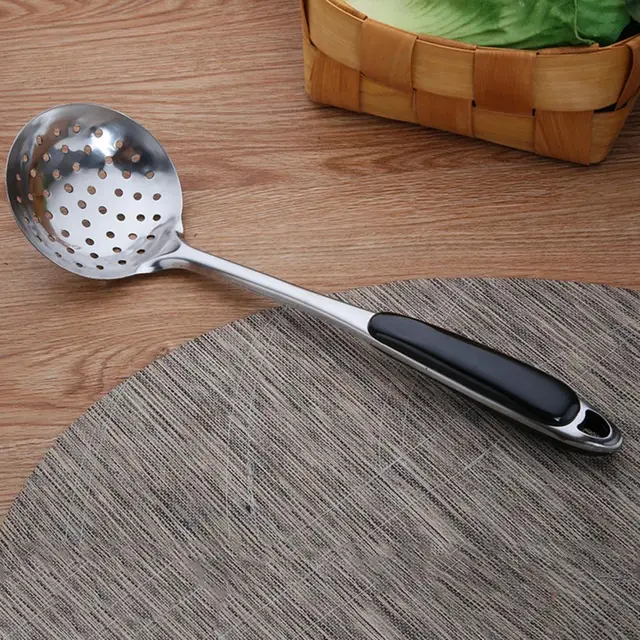 Kitchen Utensils Accessories 2 In 1 Long Handle Soup Spoon Kitchenware  Strainer Kitchen Cooking Tools Gadgets Supplies - AliExpress