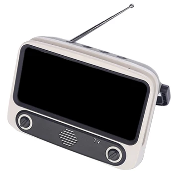 

Retro TV Device Speaker Mobile Phone Holder Portable Wireless Speakers