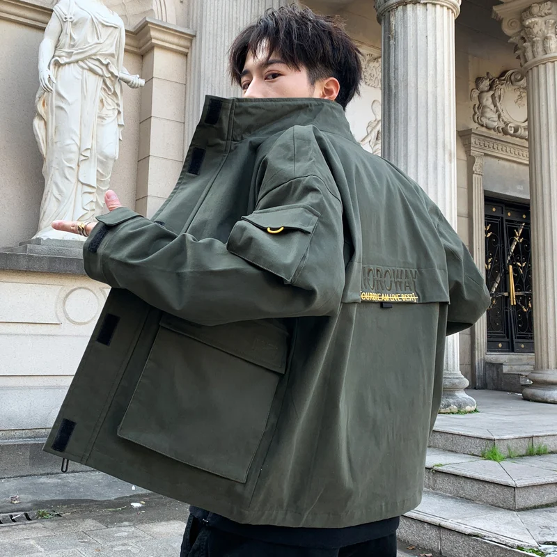 Белая мужская мотоциклетная куртка, осенняя мужская одежда, Campera Hombre Invierno Coupe Vent Homme, уличная одежда, новинка, GG50dy - Цвет: 7