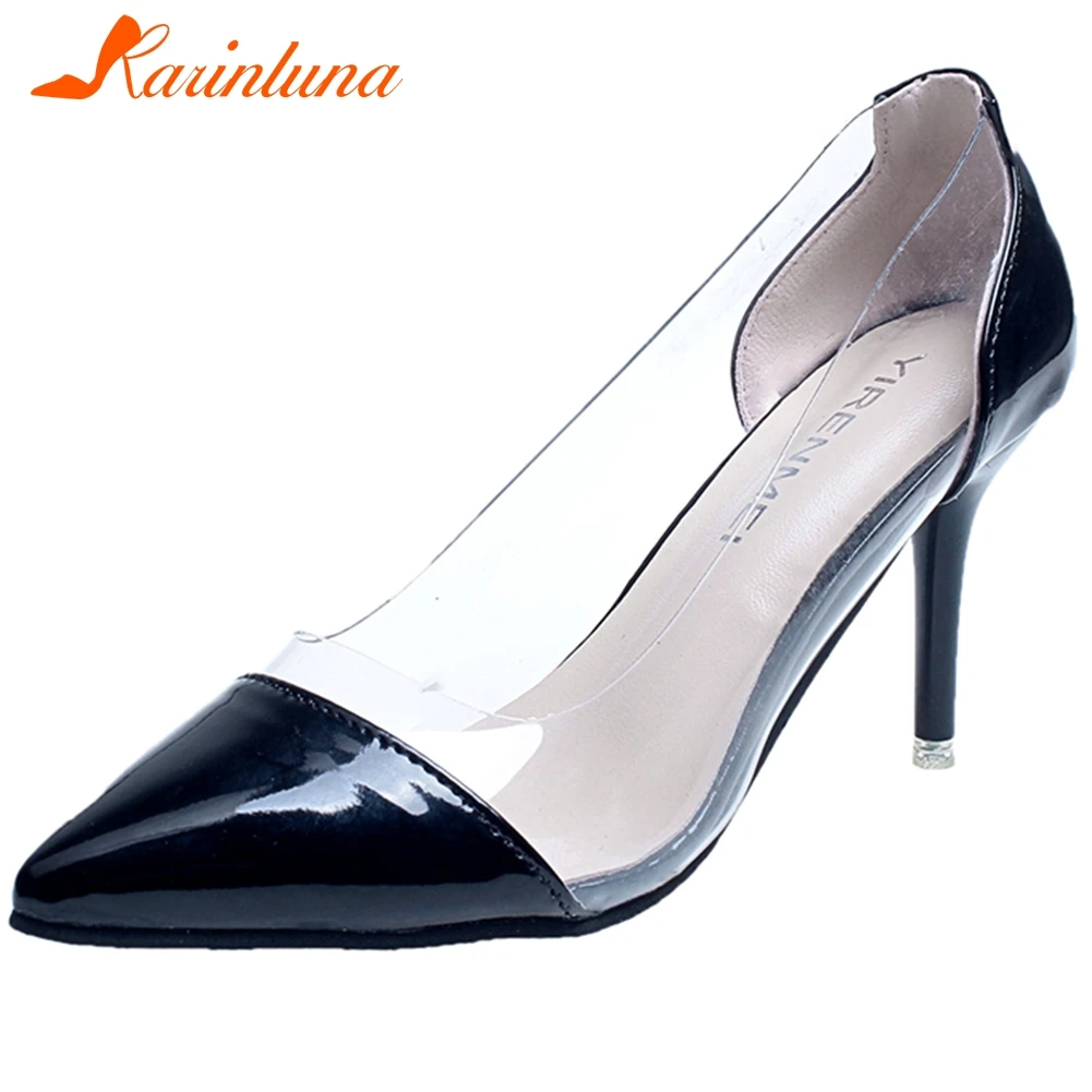 

KARINLUNA Ins Hot Female Pointed Toe Sexy Wedding Party Club Pumps Shallow Slip On High Heel Pumps Women Shoes Woman