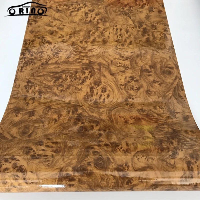 Gloss Wood Grain Vinyl Wrap Sticker-3