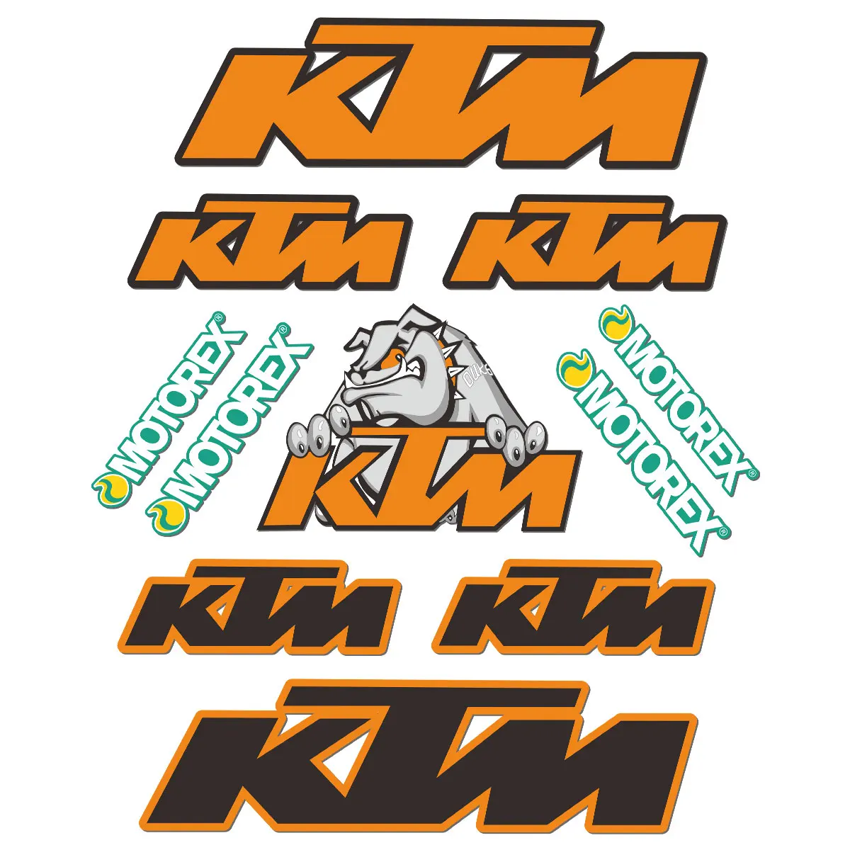 Ktm Stickers Decals Rc390 Adventure Big Emblem Duke Exc Motorcycle Kit Ready To Race