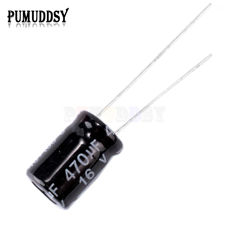 20PCS/LOT Aluminum electrolytic capacitor 470uF 16V 8*12 Electrolytic Capacitor 16v 470uf 8X12mm | Электронные компоненты и