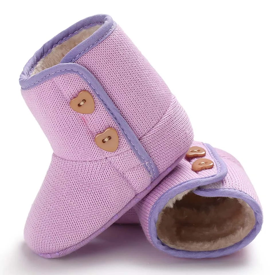 Обувь для маленьких девочек; модные зимние ботинки для новорожденных; Теплые Зимние ботиночки для новорожденных; обувь для малышей