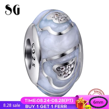 

Silver Galaxy Love Heart with Dog Paw Beads For Women Fit Authentic Pandora Bracelet Charms Silver 925 Original Jewelry gifts