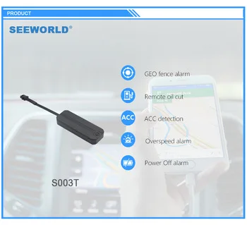 SEEWORLD S003T Smartphone GSM Car Alarm GPS Tracker and Remote Engine Starter Engine Start Stop System GPS Trackers