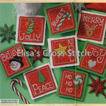 

CD307 14ct DIY Invitation Greeting Card With Special Art Popular Full Set CrossStitch Greeting Card Cake Birthday Christmas Gift