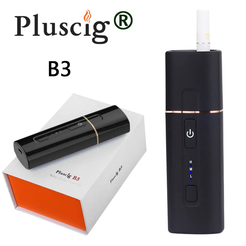 Электронная сигарета Pluscig B3 Тепловая Vape коробка наборы 1300 мАч 20 непрерывный дым 3