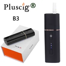 סיגריה אלקטרונית Pluscig B3 חום Vape תיבת ערכות 1300mAh 20 עשן רציף 3 טמפרטורת הילוך מפעל למכור + האחרון